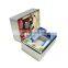 Magnetic silver foil  3d shaped  box colorful inner designer packaging cosmetic skincare box