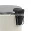 High quality 5L stainless steel waste bin white color home kitchen office lilving room bathroom pedal bin with soft closing