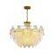 American Simple Postmodern Living Room Chandelier French Glass Retro Bedroom Dining Indoor Pendant Light