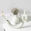 Home Decor Ornament Decoration Hydroponic Ceramic  & Porcelain Vases  Nordic Modern Decorative White Dried  Flower Vase