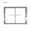 Aluminum interior noiseless double glazed glass sliding door