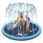 Top Ranking Indoor Thicken Cooling Splash PVC Plastic Pet Sprinkler Foldable Water Portable Dog Pool