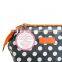 Fashion Polka Dot Print Ripstop Polyester Modella Cosmetic Bag Zipper Modella Cosmetic Bag Modella Travelling Cosmetic Bag