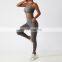 4 Pcs Sportswear Women Yoga Biker Pockets Shorts Oem Gym Fitness One Shoulder Sexy Bra Sets