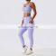 3 Pcs Sexy Mesh Bra Sports Sets Custom Fitness Women Yoga Long Sleeve Yoga Tops Suits