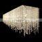 modern crystal ceiling light rectangle crystal lamp for foyer dining room crystal drop lighting top quality