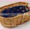 water hyacinth basket with cut-out handle