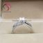 Round Brilliant Cut Esmedora Moissanite 1CT 6.5mm Center 14k 18k White Yellow Gold Diamond Engagement Ring