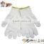 FTSAFETY 7 Gauges nature white Poly-Cotton Knitted safety working Gloves for Hand Protection