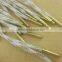 White and Gold Color Draws Cord with metal tip For Sportwear or Shoes -- H1568                        
                                                Quality Choice