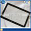 High definition and transmittance flat edge clear tempered glass for screen