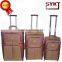 Baigou Shengyakaite brand best selling 3pcs travel pretty yellow vip luggage trollley