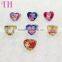 factory wholesale harmless girl heart shape glitter resin kids finger ring design