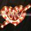 weeding ornament LOVE LED marquee letter