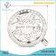 Hot selling zircon coin pendant jewelry,interchangeable coin pendant