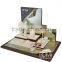 New arrival Jewelry window display metal painting/veneer/pu leather jewelry display