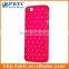 Set Screen Protector Stylus And Case For Iphone 5 , Hard Plastic Orange Bling Diamond Phone Shell