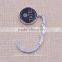 Wholesale round purse hanger/ foldable bag holder with epoxy sticker logo