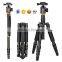 Q278 Portable Tripod Stand For SLR Camera Aluminum Tripod Ball Head Monopod Changeable Load Bearing 15KG for Video DSLR Digital