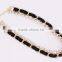 Braided Rope Belt Choker rhinestone Necklace Hot Sale GJ-096