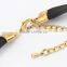 Fancy hot sale fashion CCB choker necklace velvet strip braided handmade gold plated chain necklace