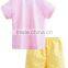 2016 Wholesale children 's fancy simple Summer sets