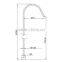 Brass floor mounted bathtub spout SB003