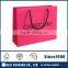 custom red art paper handbag with logo