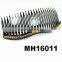 cheap plain color plastic curve decorative hair comb
