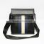 New fashionable upscale men's briefcase black lambskin leather multifunctional shoulder bag