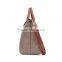 Hot wholesale cheap custom fashion quilted ladies apricot leather tote bags