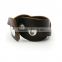 Quality Brown Leather Wristband Cuff Bracelet (Soft), Length adjustable leather bracelet