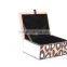 Factory direct sale good qulaity leopard print square jewelry box