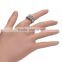 18K Real White Gold Plated Austrian Crystal Wedding Diamond Rings
