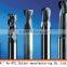 2,4, flutes solid carbide end mill cutter , square, ball and nose, round corner end mill cutting tool