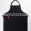 Black canvas kitchen work apron for wholesale