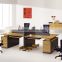 Best selling Panel Fashionable work space Dongguan 4 seat office workstation