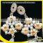 hanging indian flower tassel artificial pearl earrings
