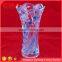 China manufactory different types home decor clear glass tall floor vases