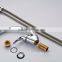 Low arc chrome brass kitchen mixer