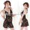 crepe georgette black sexy lingerie lady sexy underwear-HNU105