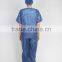 Hospital Use Heavy Duty Dark Blue Doctor Scrub Suit, Patient Suit, Nurse Suit