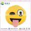 Cute EMOJI plush custom Round pillow cushion