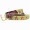 Golf belt 100%handmade needlepoint belt