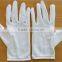 white microfiber nylon tricot glove
