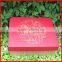 Accept Customized Craft Red Durable Kraft Paper Fruit Storage Box