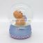 Cute europe style animal shaped mini bear snow globe
