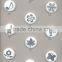 2016 hot-sale plastic snap curtain button with magnetic for home decoration