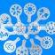 16Pcs/set Fashion Latte Cappuccino Coffee Barista Stencils Template Strew Pad Duster Spray Tools 2016 Hot Sale