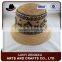 High quality cowboy sombrero bucket shape straw boater hat